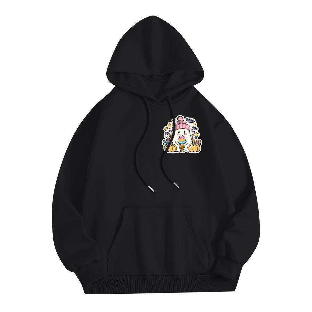 Women's Casual Fashion Halloween Printed Leisure Hooded Sweatshirt With Pockets