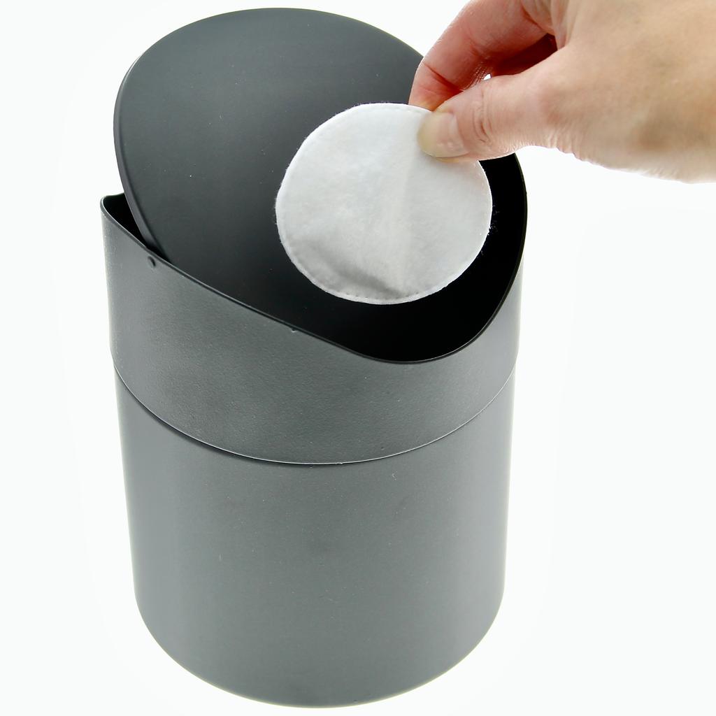 Bathroom Basket Mini Garbage Bin Black Table Restaurant Garbage Bin