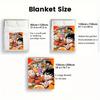 Dragon Ball Unique Pattern Blanket Cozy Flannel Warm Blanket for Anime Lovers Daily Use THW
