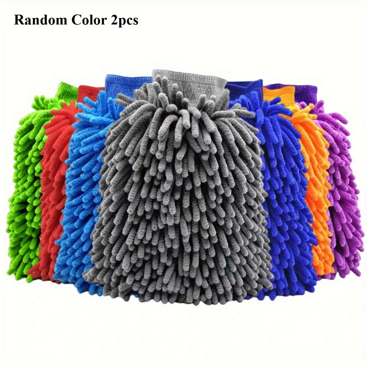 

Набор из 2 шт. Перчатки из ультратонкого волокна для автомойки, Высококачественные перчатки для мытья из ультратонкого волокна для щетки для автомойки без аккумулятора