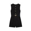 Jnleaog Spring New Arrival Women's Clothing Fashion Style French Fashion with Belt Crepe Jumpsuit 3279782800