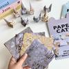 Creative DIY Geometric Origami Kit for Kids - Semi-Finished Animal Models Cat & Dog with 50+ Designs Handmade Folding Fun