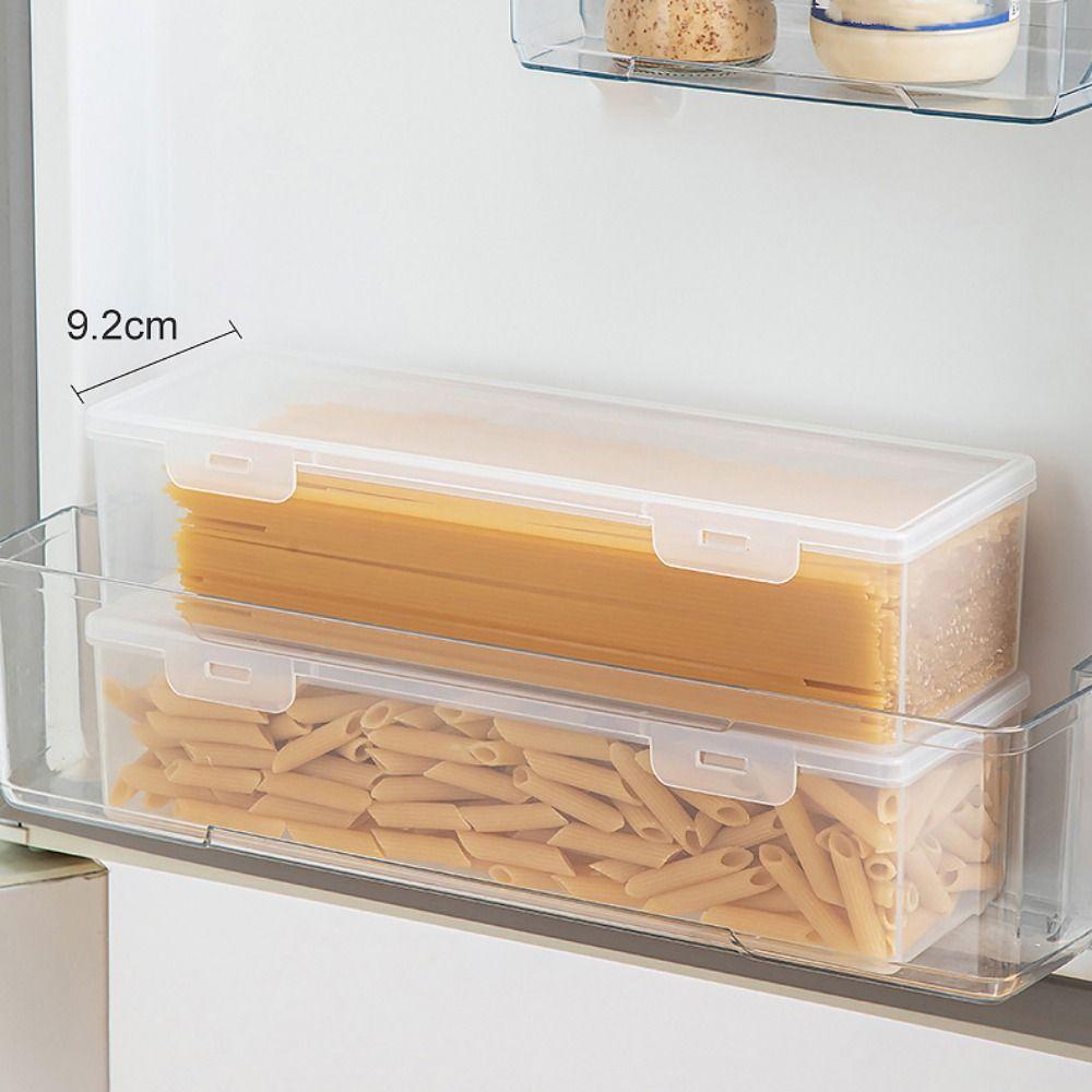 Large Capacity Noodle Storage Box Flip Cover Food Preservation Box  Pefrigerator