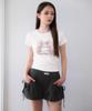 ROSEFRANTZ Angel Wing Lettering T-Shirt [White]