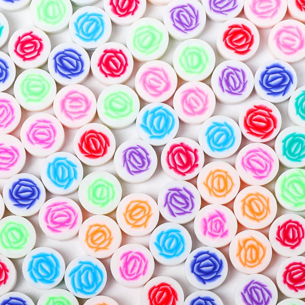 

Polymer Clay Beads - 100 pcs Pack for DIY Accessories, 2025 Spring & Christmas Decor. RT071
