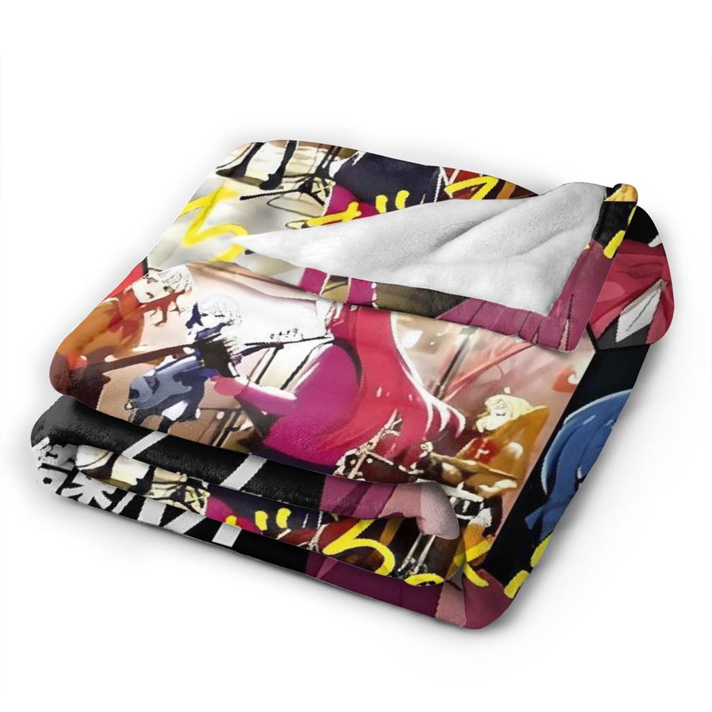 BOCCHI THE ROCK Blanket Quality Warm Soft Throw Blanket Winter Camping Couch Bed Comfortable Bedspread