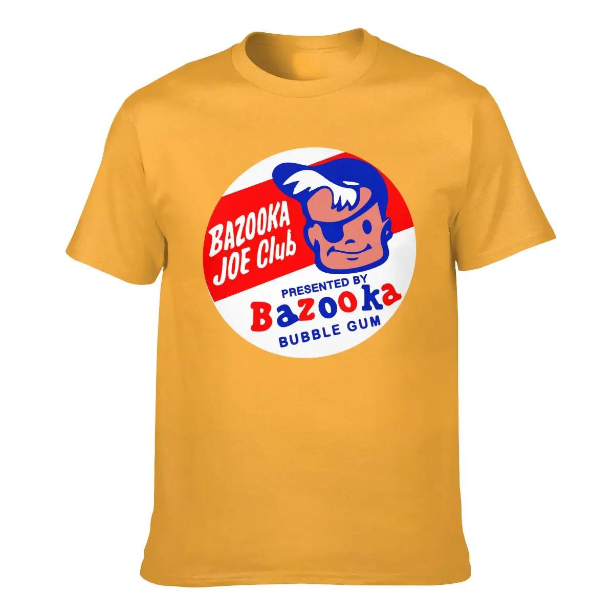 Pop Bazooka Joe Club Bubble Gum Decal Tshirt Trend Splicing AllMatch Tee Shirt S
