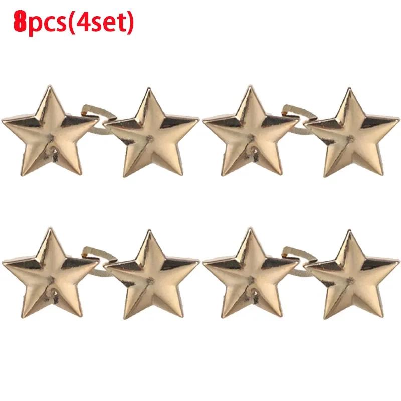 1/8 set Cataramă reglabilă pentru talie în formă de stea, buton pentru pantaloni de jeans, detașabil, din aliaj, pentru strângerea taliei, accesorii pentru îmbrăcăminte, instrument de cusut DIY