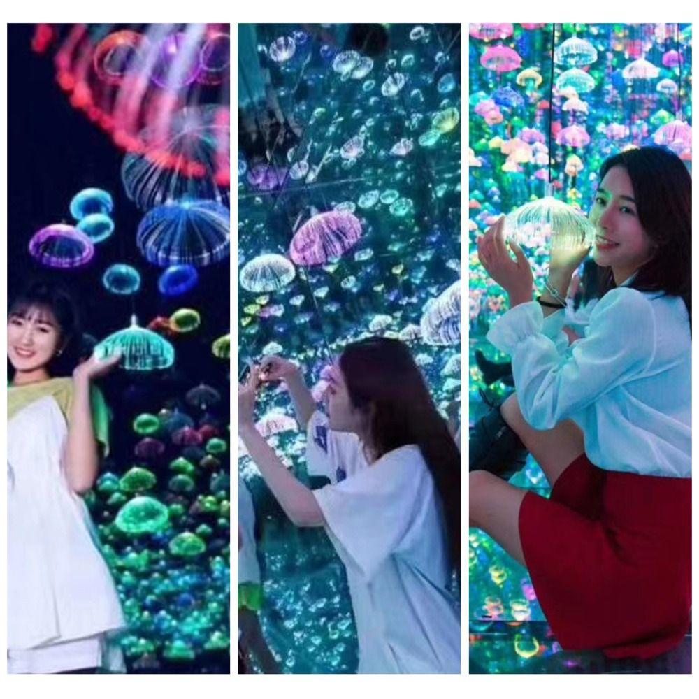 Decor For Party Outdoor New Year Chandelier Christmas Decoration Decorative Lights Jellyfish Light