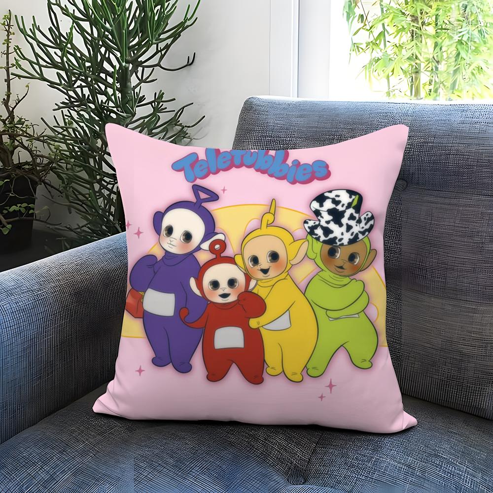 Federa Cuscino T-Teletubbies Carina Comoda Reversibile Ideale per Auto Divano Camera da Letto e Oltre