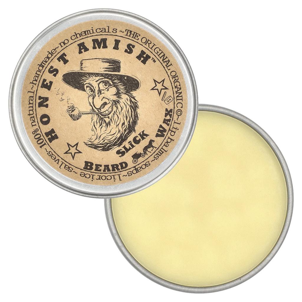 Honest Amish Slick Beard Wax, 2 Oz (60 Ml)