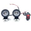 TIGRE BLANC Spotlight, Universal Motorcycle Headlight, Fog Light, 10W Work Light, 12V/24V, Set of 2, White