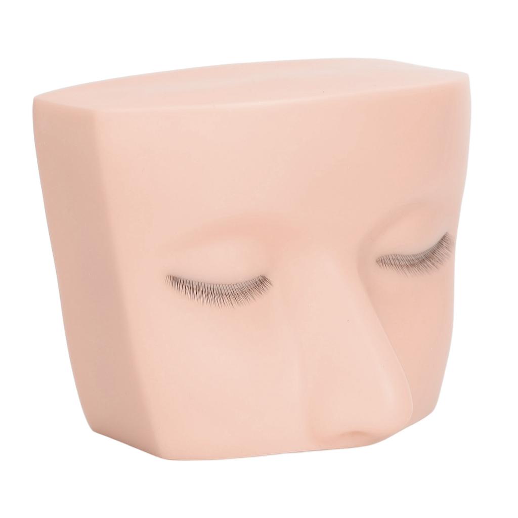 Lash Mannequin Head Elastic Realistic 3 Layer Lashes Eyelash Mannequin Head Practice for Beginner