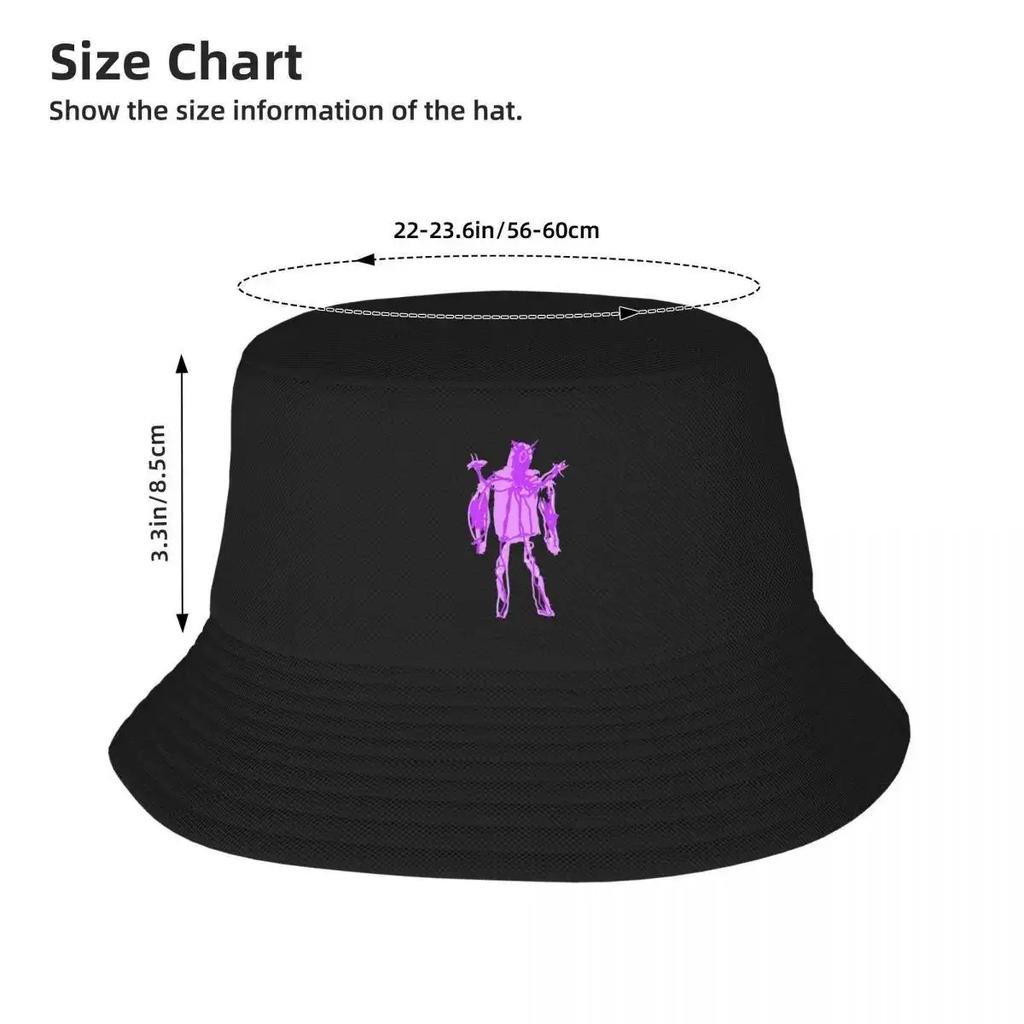 Purple destroyer robot Bucket Hat Trucker Cap Rugby funny hat Sports Cap Men Hats Women's
