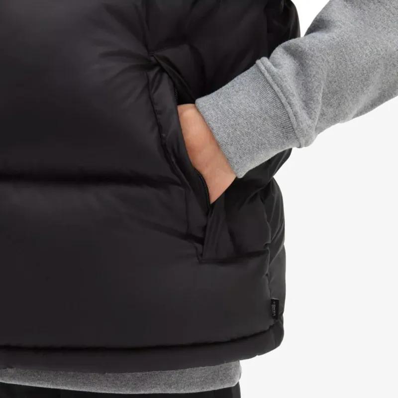 Vans Solid Color Casual Sports Stand Collar Vest Unisex Vests Black VN0A7S8LBLK