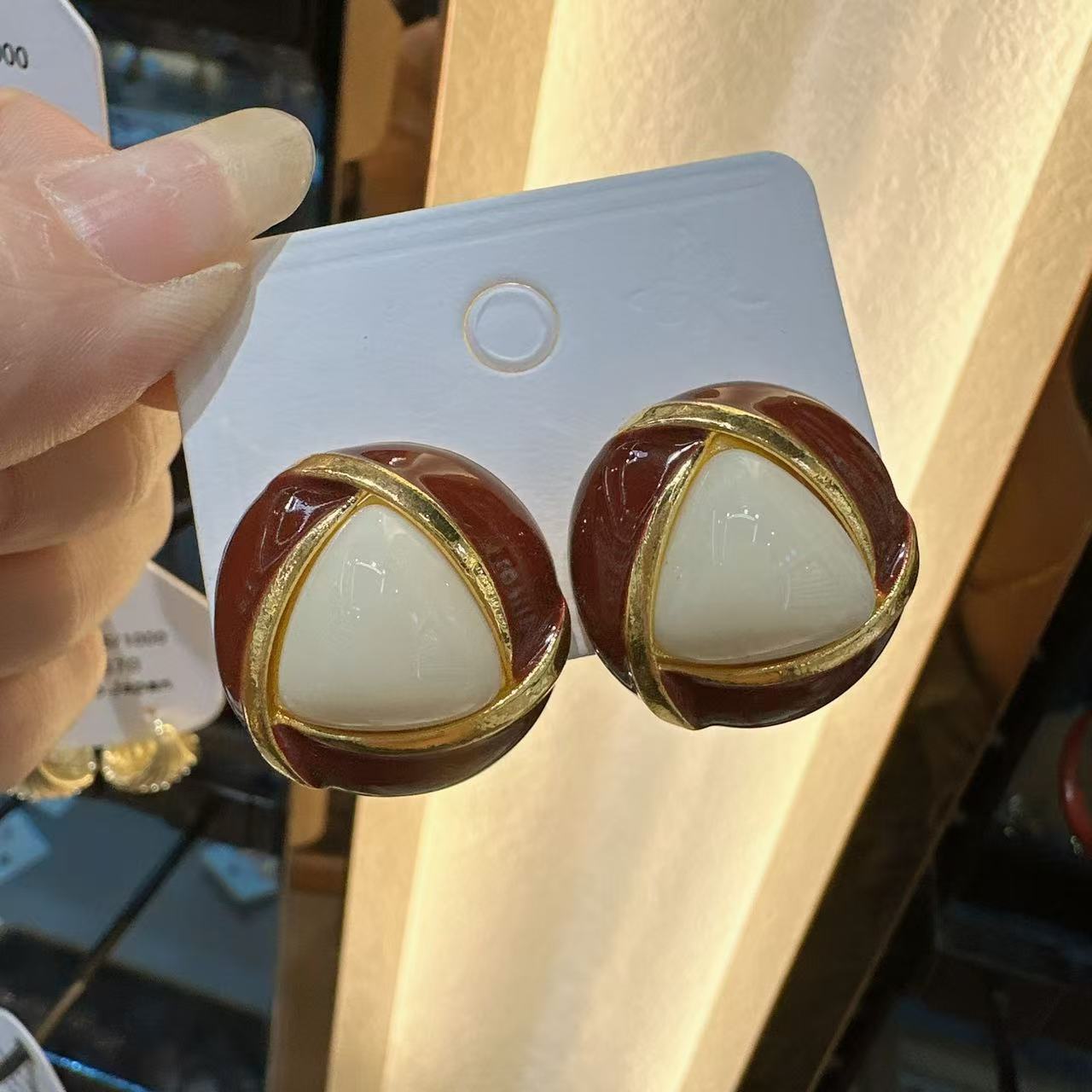 

Французская эмаль круглая цветная элегантная геометрическая женская серьга трендовая мода вечеринка подарки ювелирные изделия индивидуальность изысканный