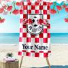 Name Custom RB Leipzig Print Beach Towel, Large Soft Quick Dry Towel for Beach Camping Swimming