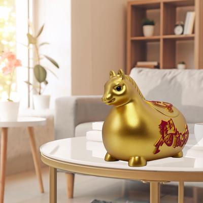 Pferdestatue Spardose Chinesisches Jahresornament Sammlerfigur Niedliches Tischgeld