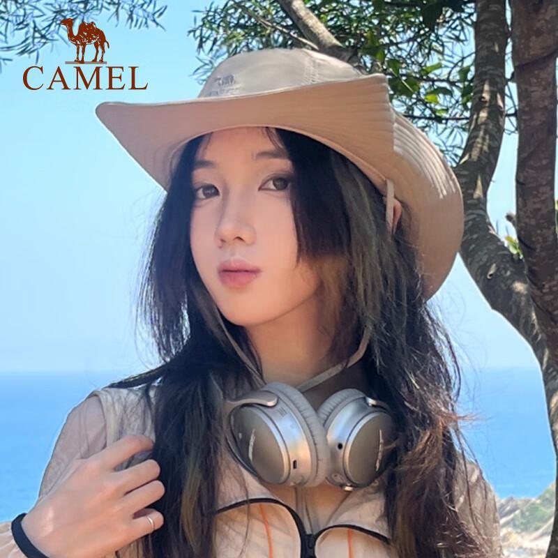 Camel Unisex Outdoor Sun Protection Bucket Hat One Size