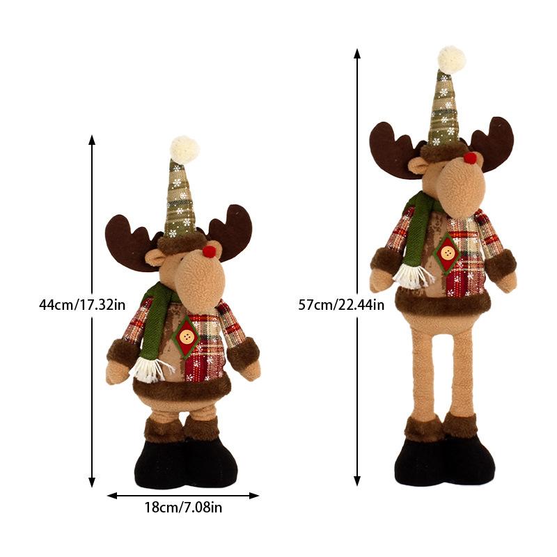 

Christmas Dolls, Telescopic Santa Claus, Snowman, Elk, Christmas Decorations, Christmas Atmosphere Decorations