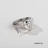 Stainless Steel Jewelry Ring for Women Minimalist Metal Cross Heart-Shaped Index Finger Rings Punk Finger Decoration