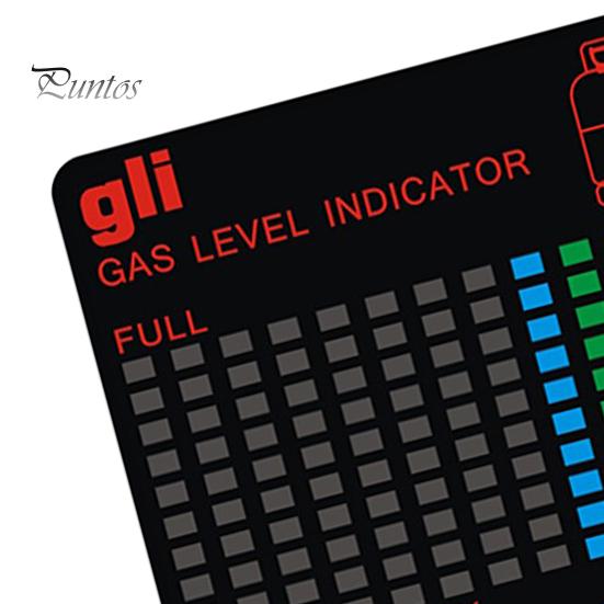 Gas Level Gauge Display Clearly Waterproof Plastic Fuel Gas Tank Magnetic Temperature Gauge Kitchen Supplies