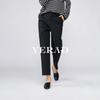 Yalida Women's High-Waist Straight-Leg Cropped Pants