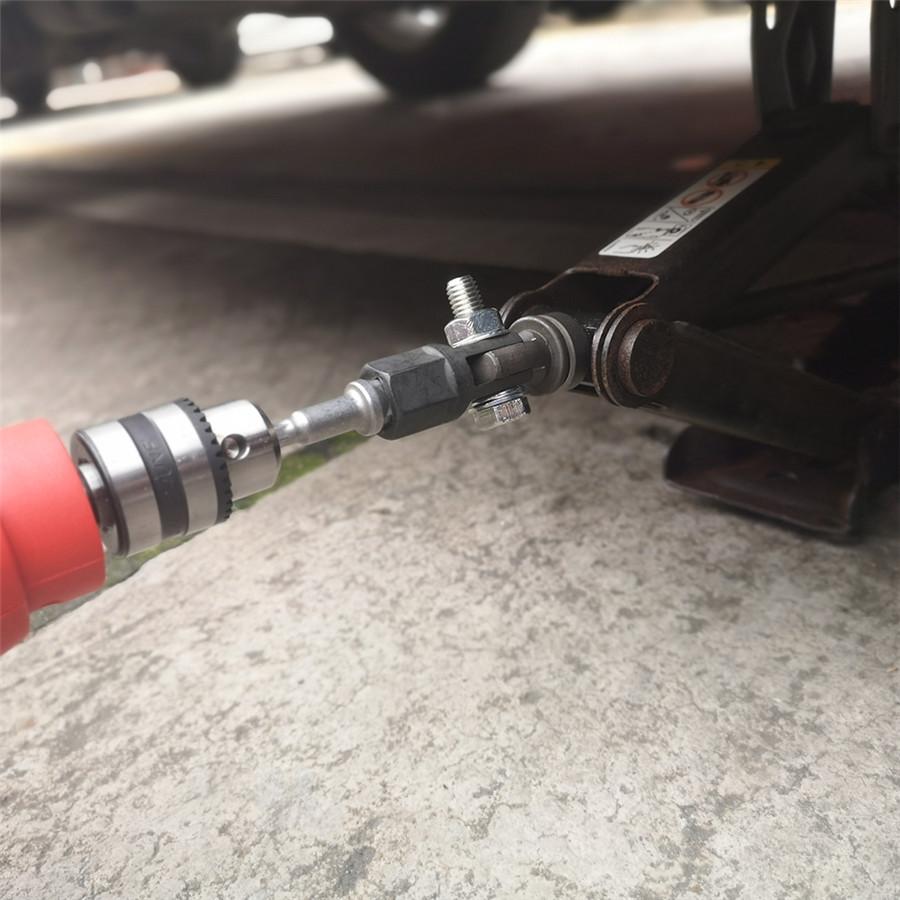 Scissor Jack Adapter For Use With 1/2 Inch Drive Impact Wrench Or 13/16 Inch Lug Wrench