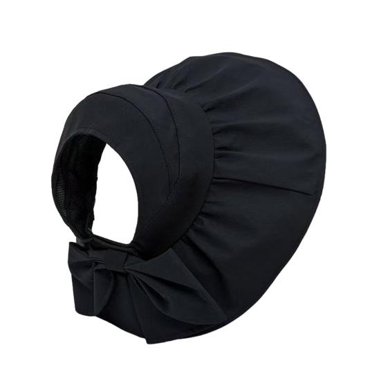 Summer Hat Wide Brim Vinyl Empty Top UV Protection Lightweight Sun Hat Face