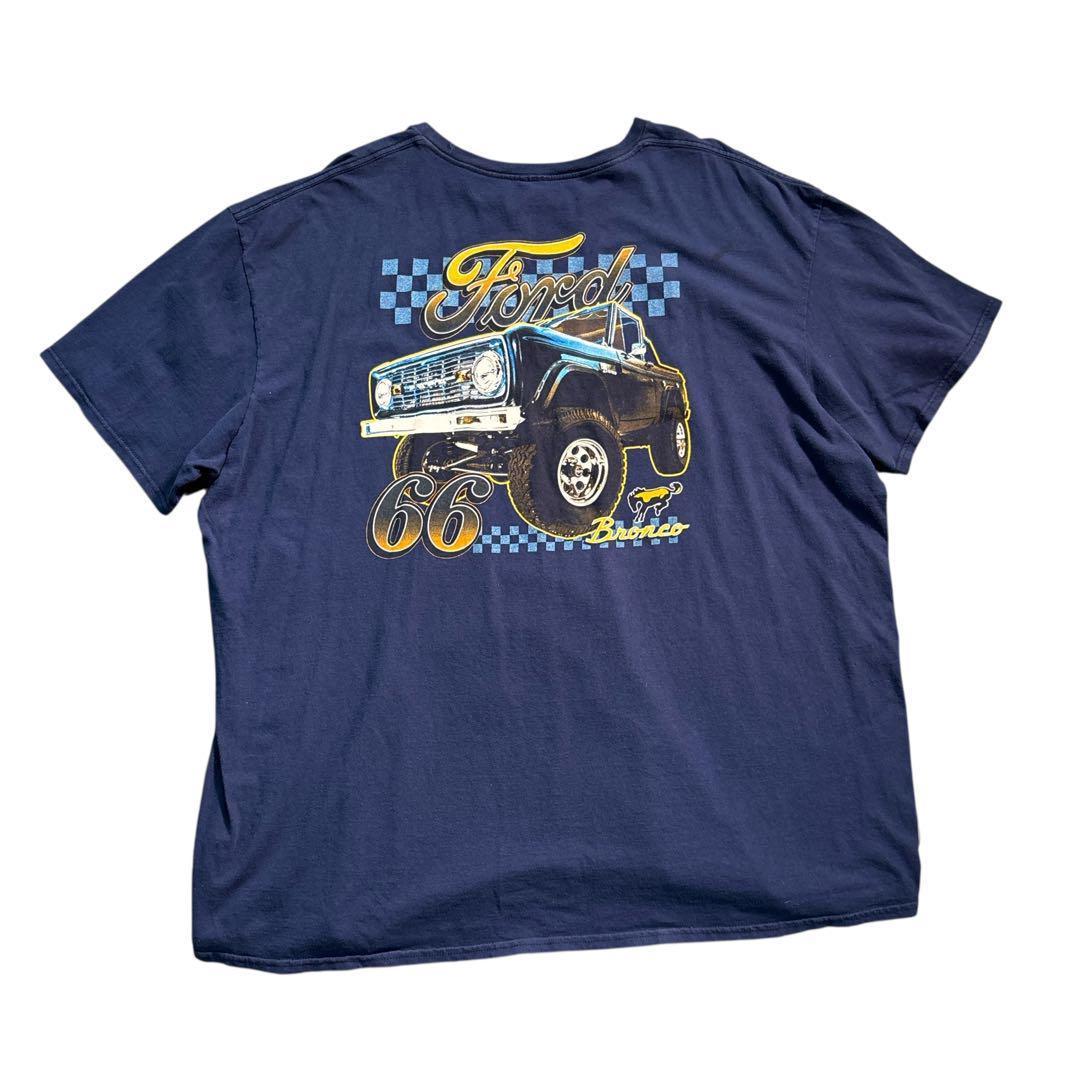 

[USED] 7TSM2 Ford Bronco 66 back print T-shirt, used clothing