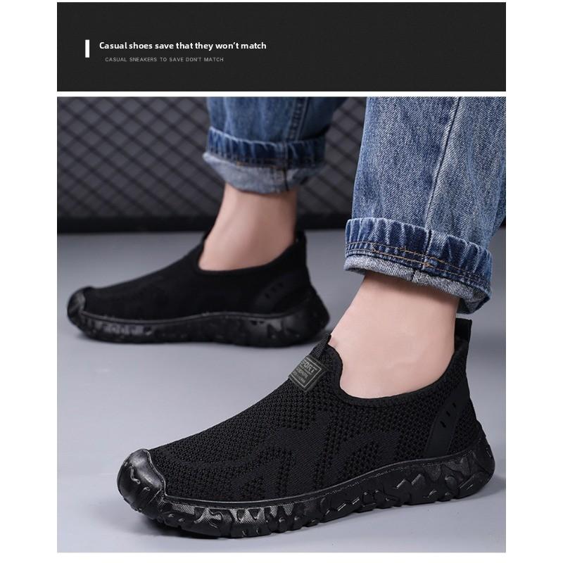 New Men's Breathable Casual Shoes with Breathable and Comfortable Mesh Wear-resistant Outsoleand Comfortable Lining