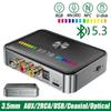 NFC Bluetooth 5.3 Audio Adapter 2 In 1 Wireless Audio Receiver Transmitter 3.5MM AUX RCA Coaxial Optical DAC Converter for TV PC Car Speaker