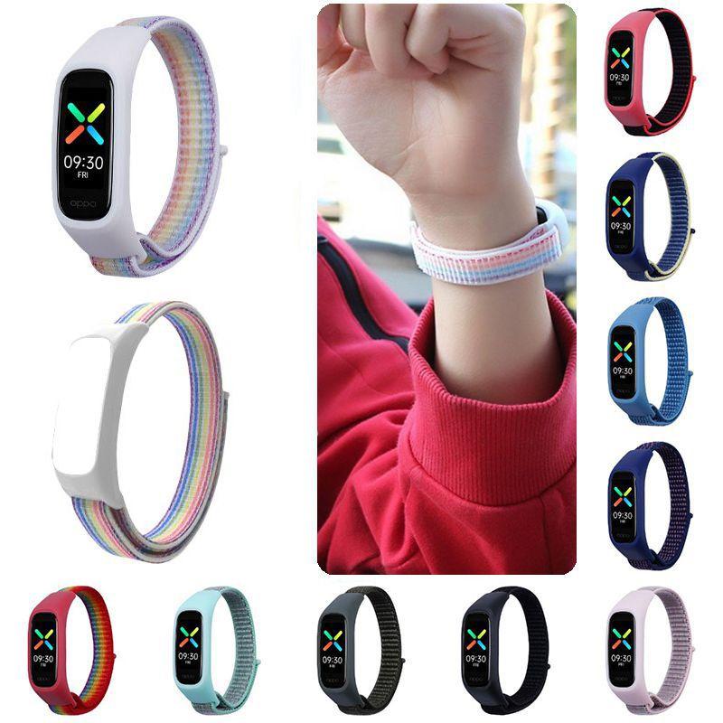 Lightweight And Breathable Nylon Loop Strap For Oppo Band Full Cover Design For Protection
