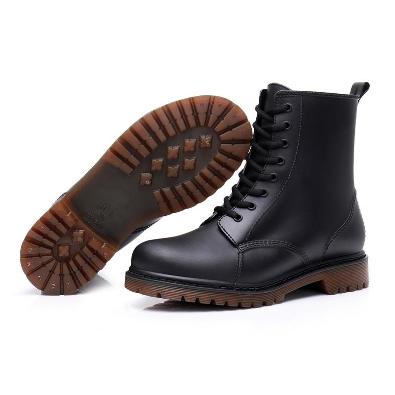 Short Tube Lace Up Women'S Shoes  Autumn New Casual Versatile Trend Design Sense Workwear Boots Women'S Shoes Platform Boots