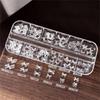 Transparent Nail Art Sequins Kit 3D Bowknot Nail Charms Decorations  Nail Decoration