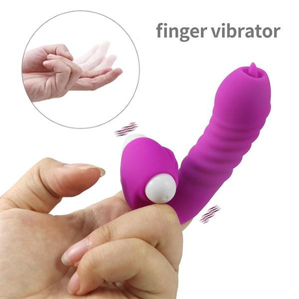 Flirting MasturbatorAdult Finger Sex Sleeve Vibrators for Women G Spot Clitoris Stimulation Toy Tongue Licking Massager Couple