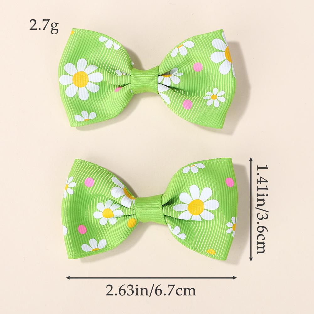 40pcs Random Color Nylon Kids Bows Hair Clips for Baby Girls Handmade Bowknot Hairpin Barrettes Photograph Hair Accessories