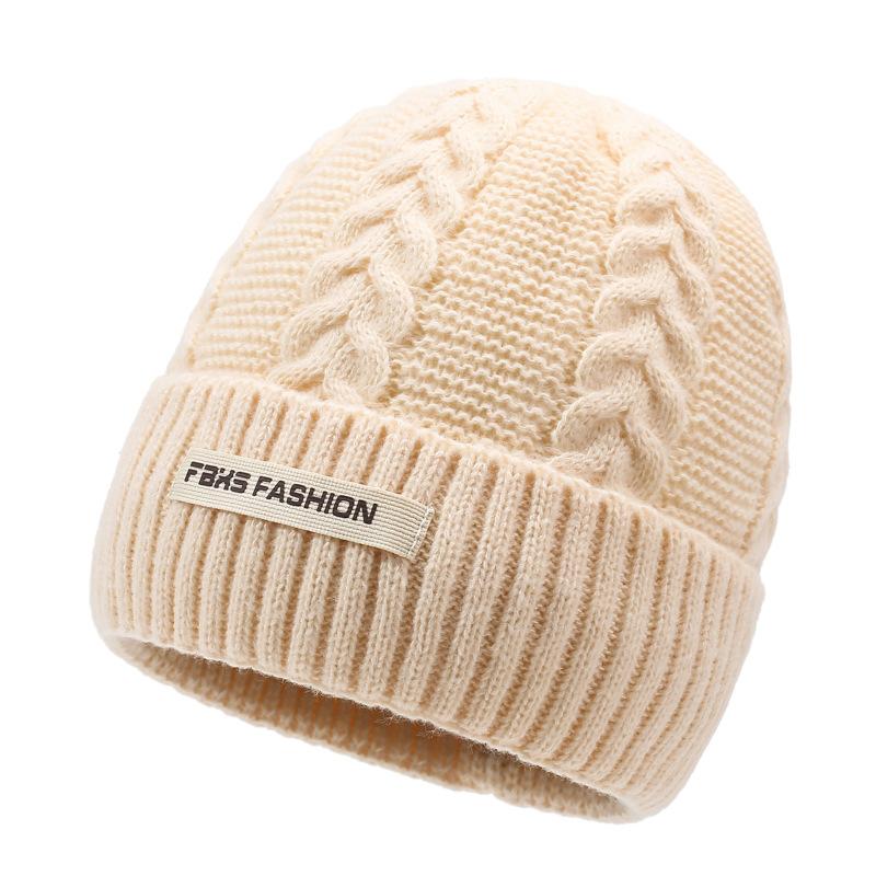 Herbst Winter Wollmütze Herren Damen Kälteabweisend Warmhaltend Pullover Strickmütze