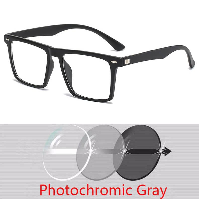 2302 Square Big  Frame Clear Lens Prescription Glasses Myopia Nerd Spectacles Degree -0.5 -1.0 -2.0 -3.0 -4.0 To -6.0