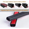 Car Door Seal Strips Sticker Weatherstrip Rubber B Shape Door Seals Sound Insulation Auto Door Sealant Automobiles Accessories