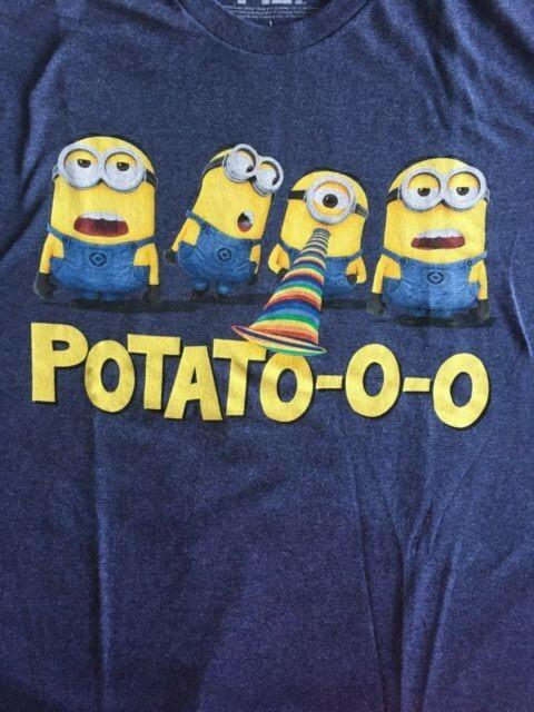 Despicable Me Minion Potato-O-OMen T-Shirt -NEW Available in L XXXXL