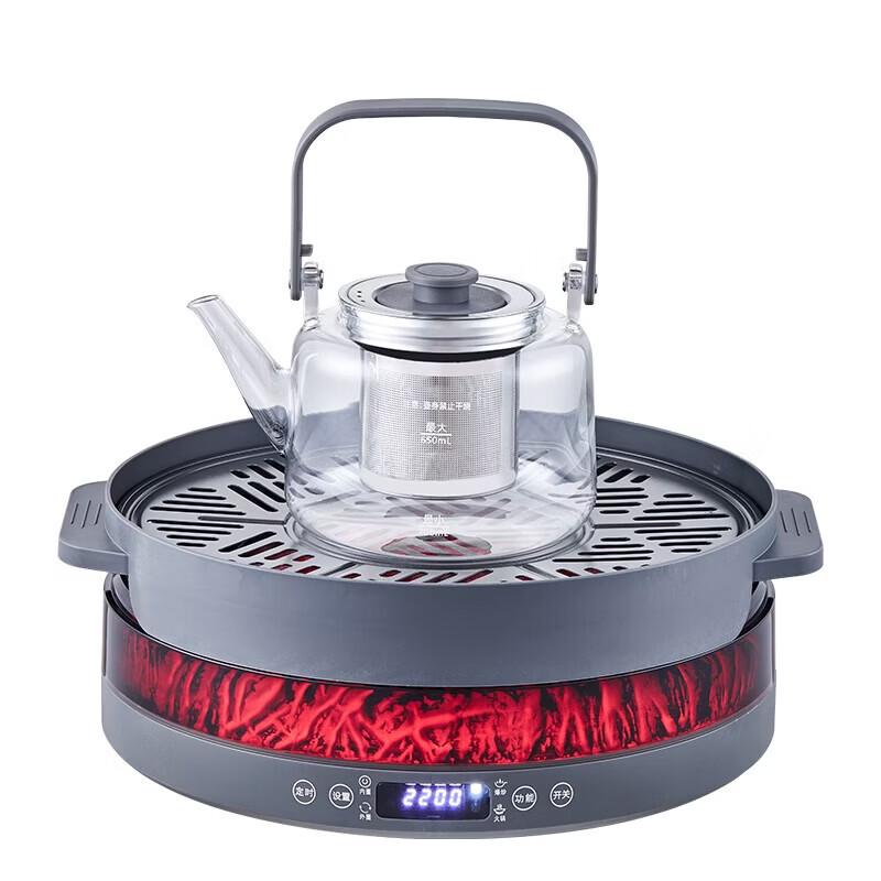 Deslon Electric Ceramic Tea Stove with Flame Effect