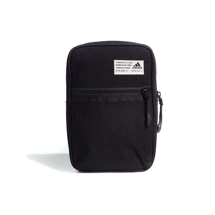 New Adidas Recycled Polyester Cell Phone Pouch, Shoulder Bag, Crossbody Bag Mini Unisex Black HB1337
