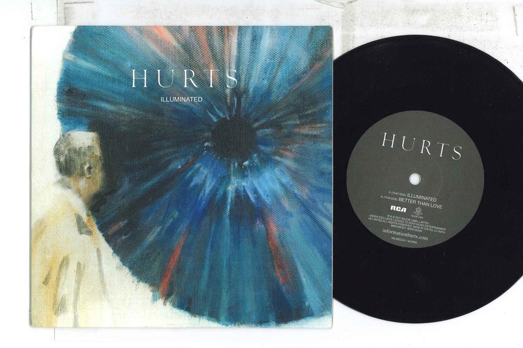 7inch Record HURTS - Illuminated / Better Than Love MAJREC041 MAJOR LABEL, RC 2011 UK & Irela Rock Used