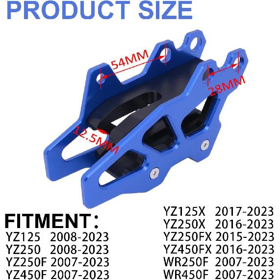 

AnXin Motorcycle Chain Guide Guard Protection CNC for YZ125 YZ250 08-23 YZ250F YZ450F 07-23 YZ125X 17-23 YZ250X 16-23 WR250F WR450F 07-23 YZ250FX