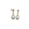 Natural freshwater pearl stud stud earrings S911 are pure silver, simple and versatile for a niche pea pendant earring, with a high-end feel for women