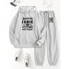 Mens Hoodie - Set Casual Streetwear 2-Piece Teens Young Adults