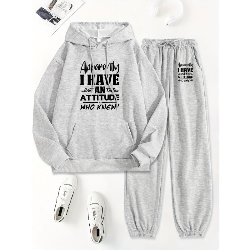 Mens Hoodie - Set Casual Streetwear 2-Piece Teens Young Adults
