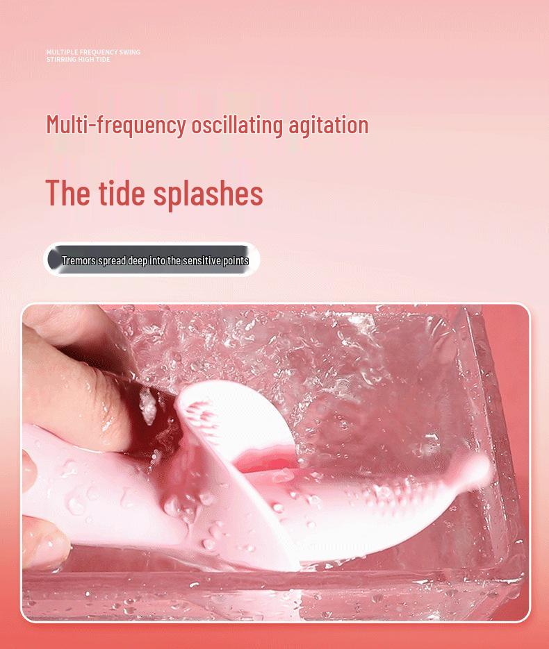 YEQU Silicone Heated Vibrating Tongue Massager for Women