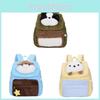 Soft Plush Cartoon Water Otter Backpack For Students With Adjustable Shoulder Straps And Spacious Interior